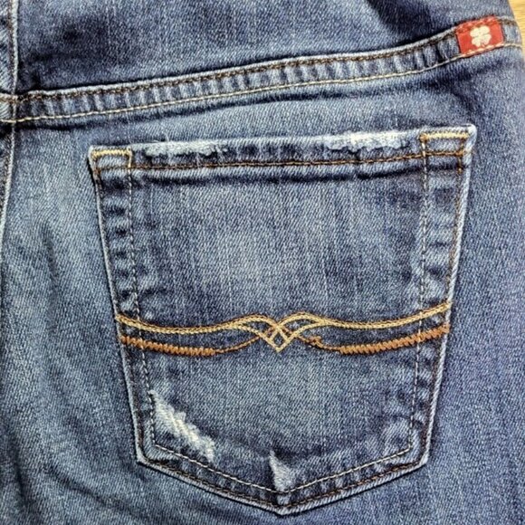 Lucky Brand Women's Maternity Dungarees Size XS Sweet N Low Wide Leg Made In USA - Picture 8 of 11